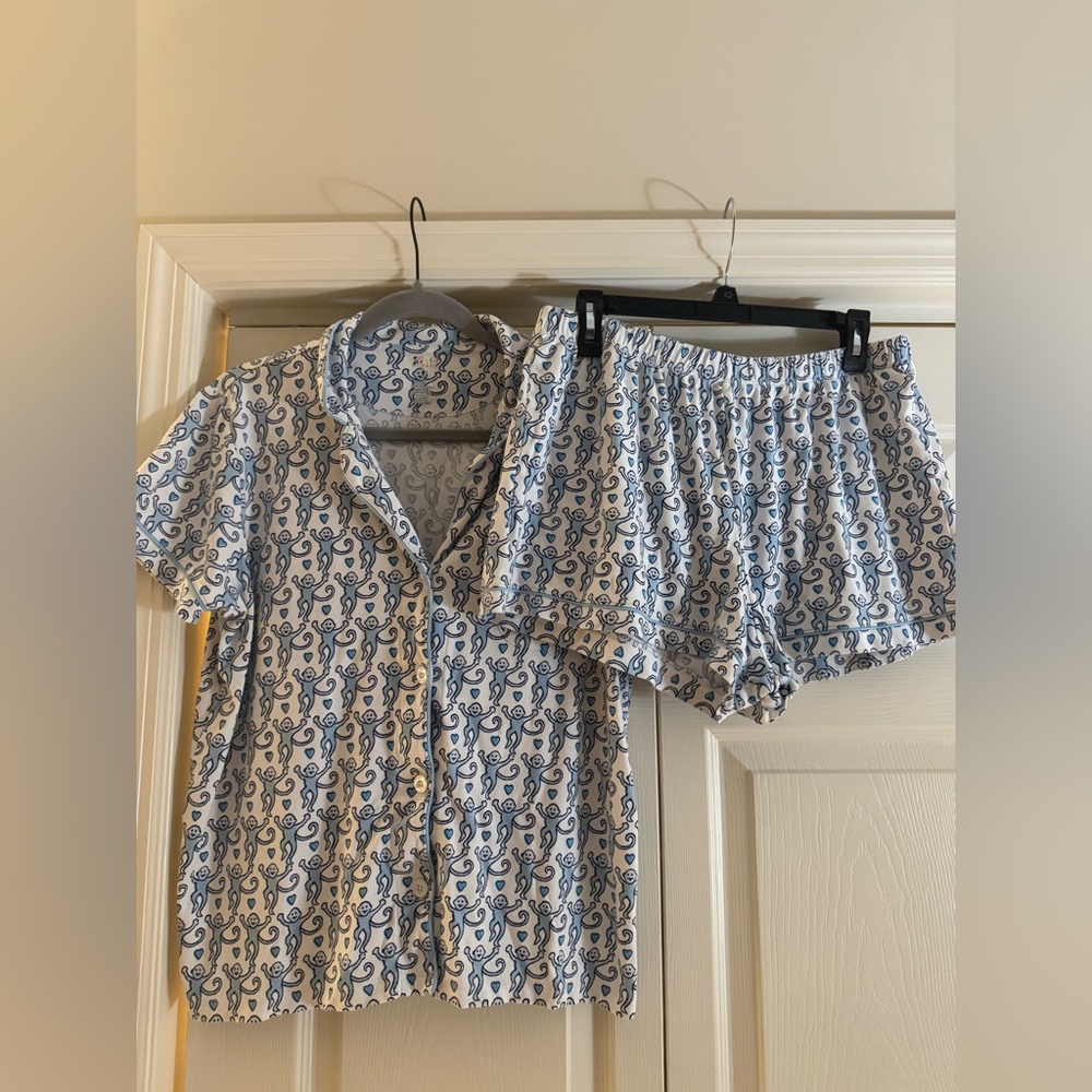 Roller Rabbit Light Blue “UNC” Pajamas